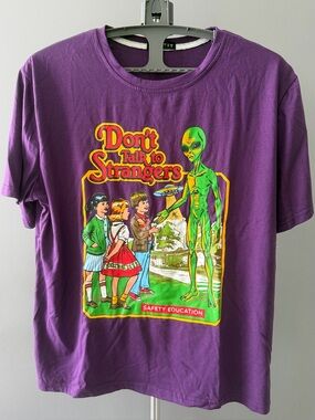Romwe Don’t Talk to Strangers Shirt